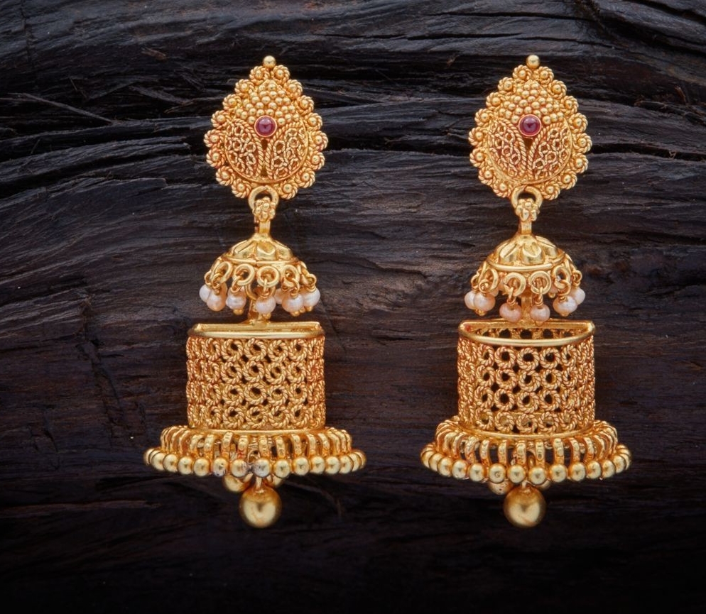Jhumka design in gold best sale 2019